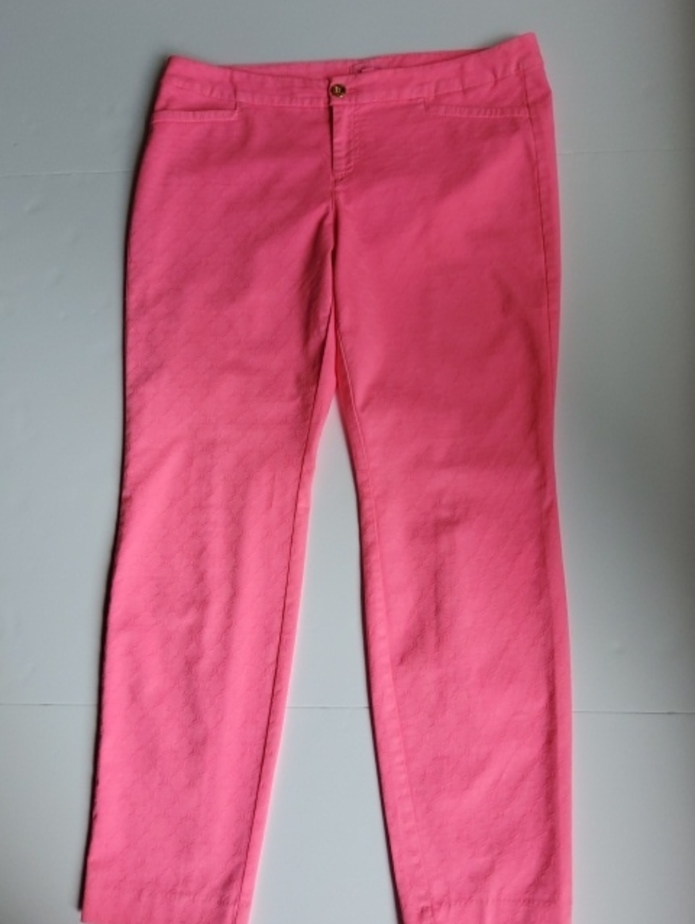 Lilly Pulitzer Neon Coral-Pink Pants - Sz 12